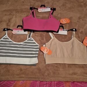 NWT Lot Of 3 Wonder Nation Girls Bra 2 Packs Size XXL Or 38, Bralette Packs